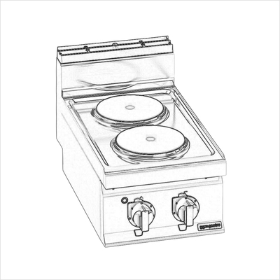 ../frankl24shop/Elektroherd 2 Platten, Auftischgerät, 16A